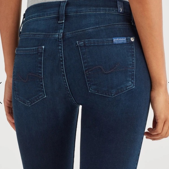 New 7 For All Mankind Gwenevere Skinny Jeans Sz 26 - Picture 3 of 10